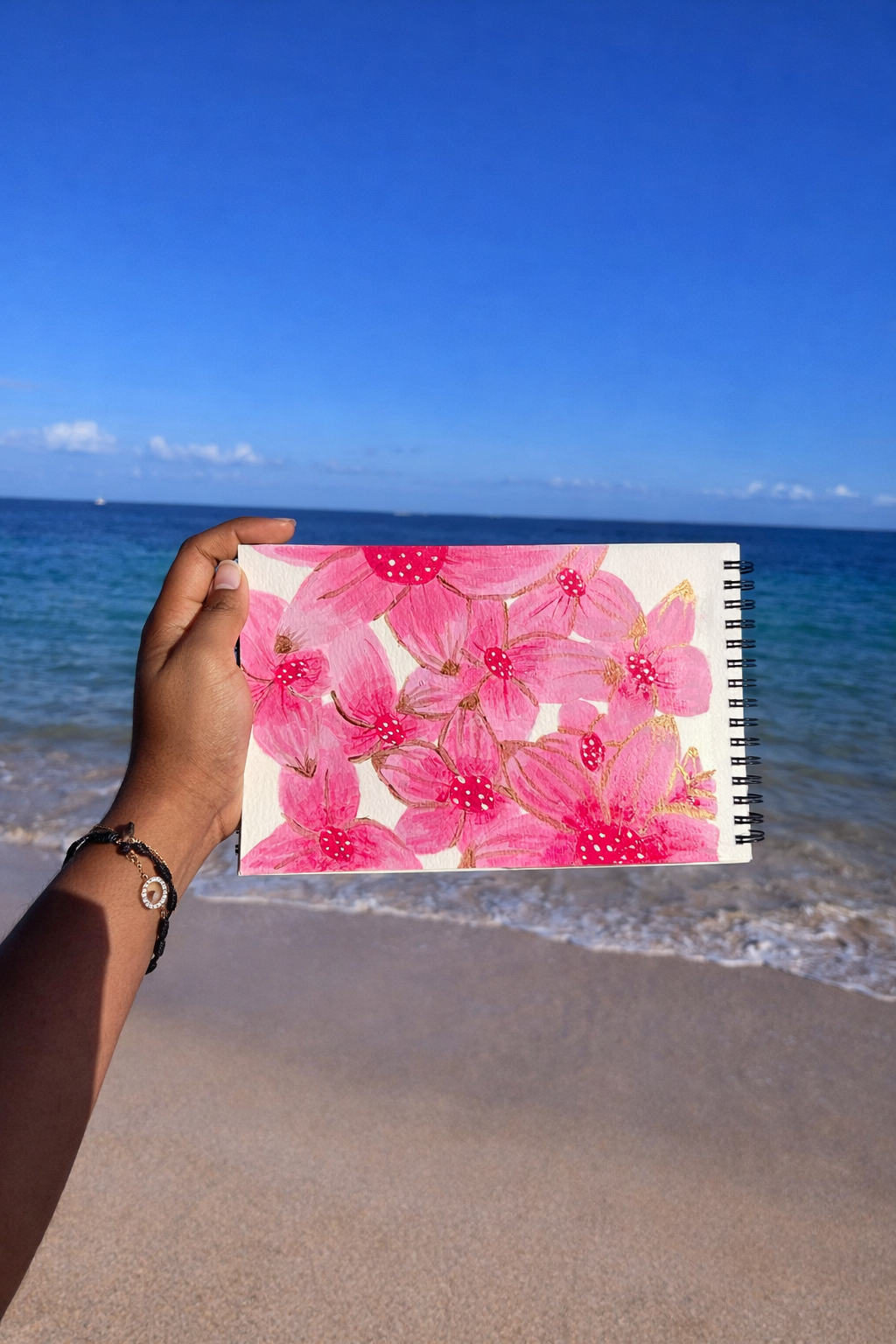 🖼️ Floraison Rose 20x30cm